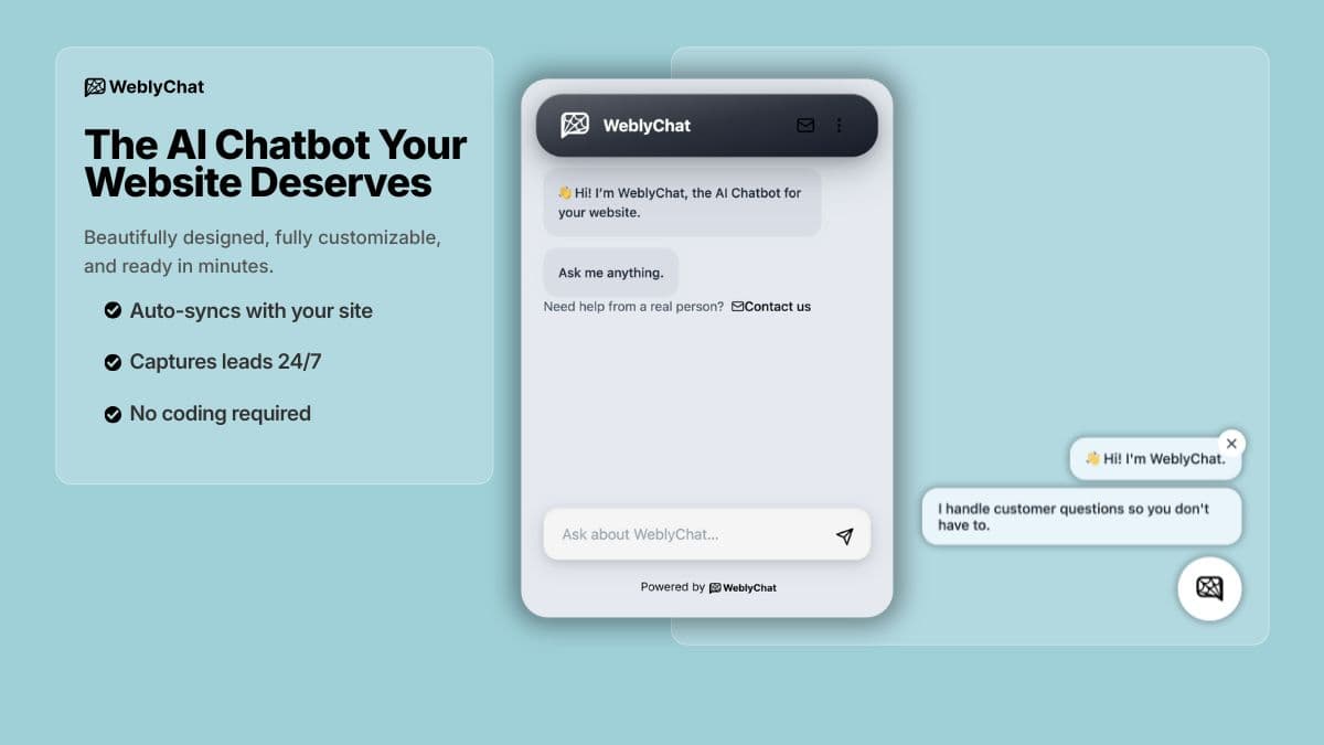 CarePlan AI Launches WeblyChat, an AI-Powered Website Chat Assistant